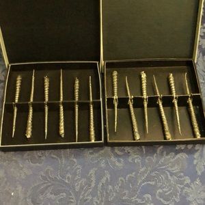 Vintage antique pewter shellfish pics by Mietzke